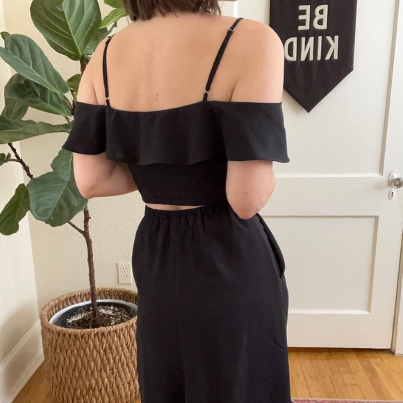 Lulu’s Matching Black Button Down Set - Picture 3 of 3